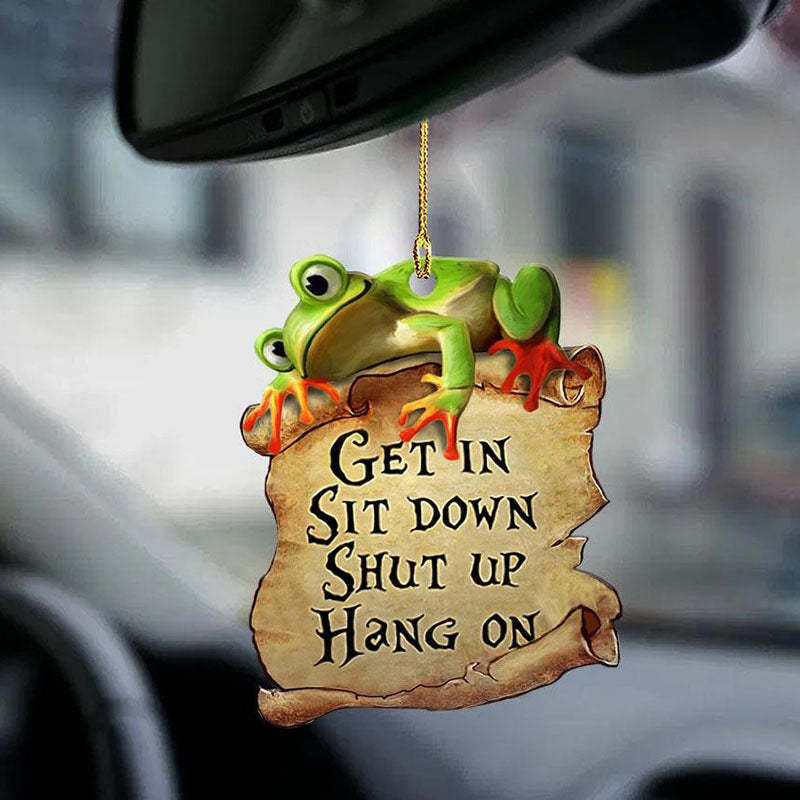 Frog Get In Ornament GI078-Jolura