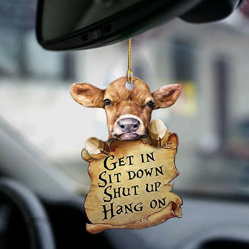 Cow Get In Ornament GI087-Jolura