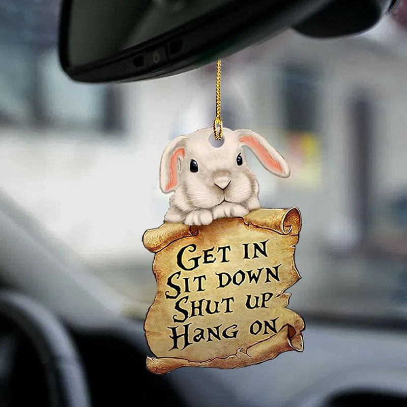 Bunny Get In Ornament GI098-Jolura