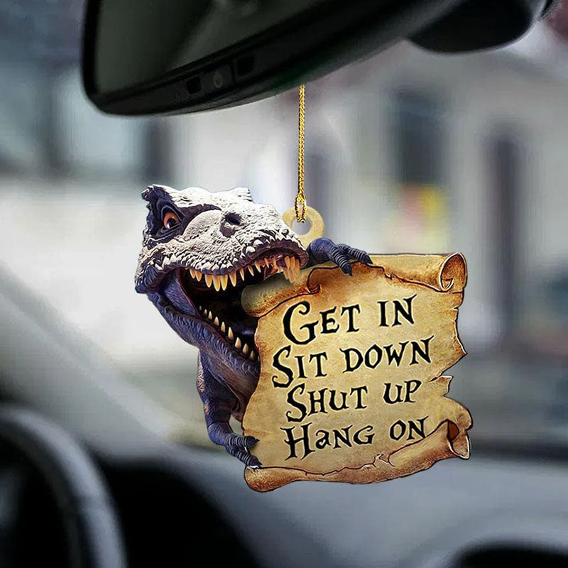 Dinosaur Get In Ornament GI106-Jolura