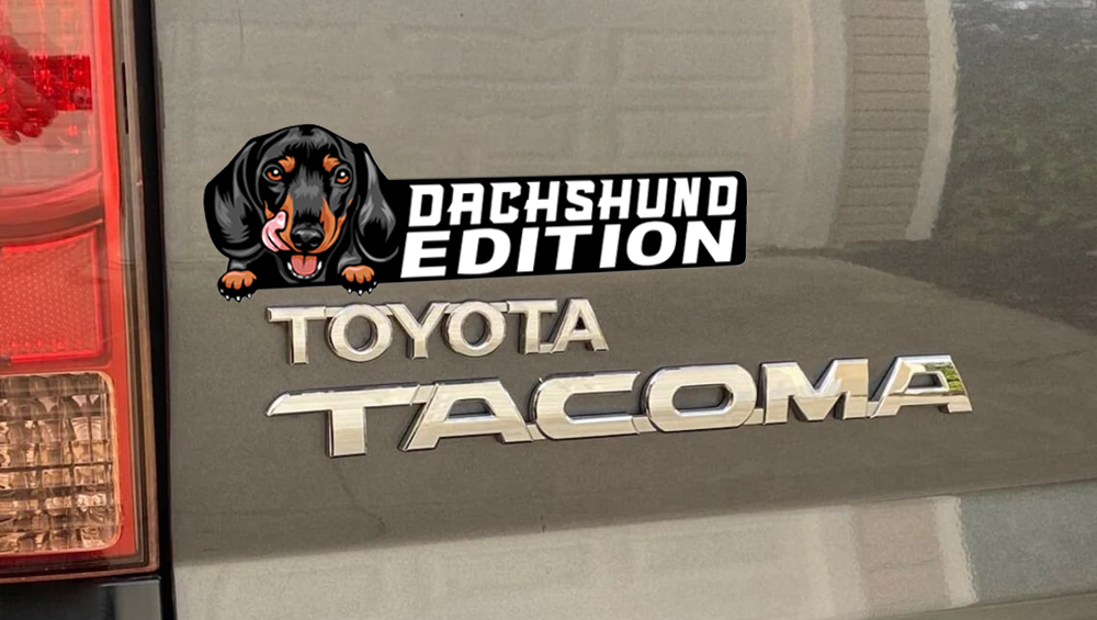 Dachshund Car Badge Laser Cutting Car Emblem CE127-Jolura