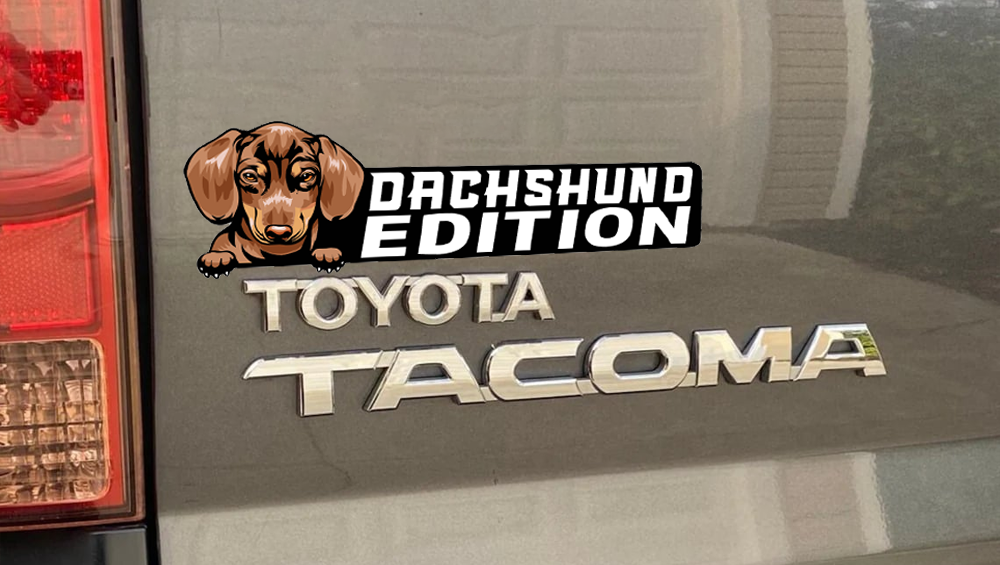 Dachshund Car Badge Laser Cutting Car Emblem CE129-Jolura