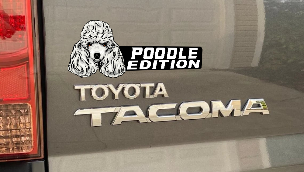 Poodle Car Badge Laser Cutting Car Emblem CE149-Jolura