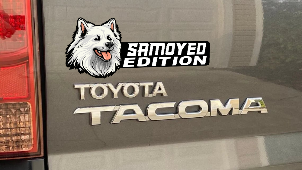 Samoyed Car Badge Laser Cutting Car Emblem CE170-Jolura