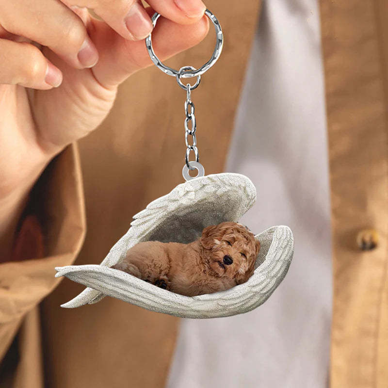 Sleeping Angel Acrylic Keychain Labradoodle SA081-Jolura