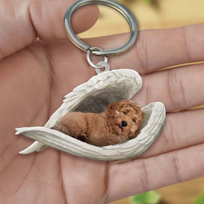Sleeping Angel Acrylic Keychain Labradoodle SA081-Jolura