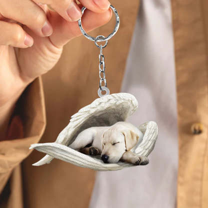Sleeping Angel Acrylic Keychain Labrador Retriever SA088-Jolura
