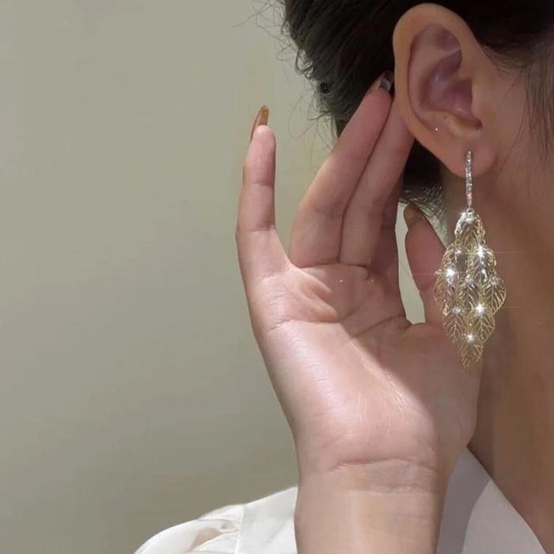 Hollow Leaf Earrings