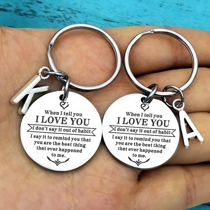 When I tell you I LOVE YOU Keychain-Jolura