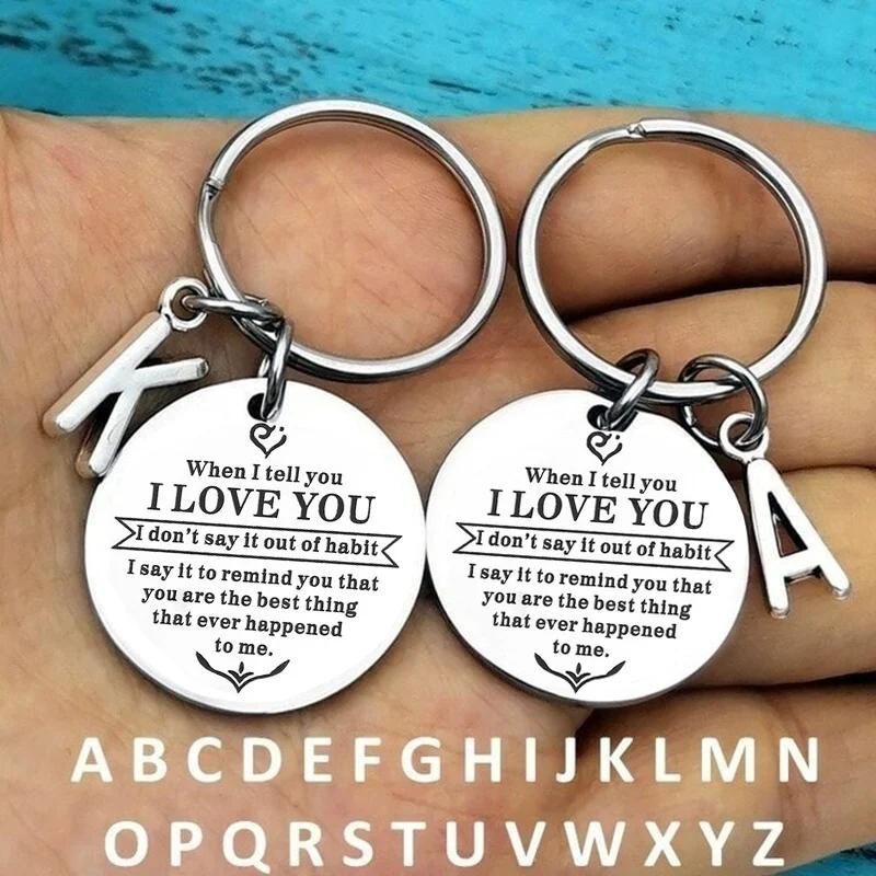 When I tell you I LOVE YOU Keychain-Jolura