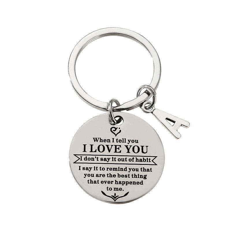 When I tell you I LOVE YOU Keychain-Jolura