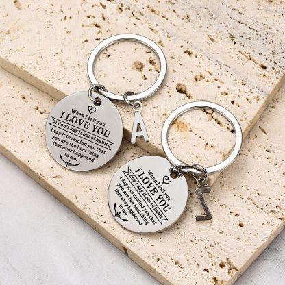 When I tell you I LOVE YOU Keychain-Jolura