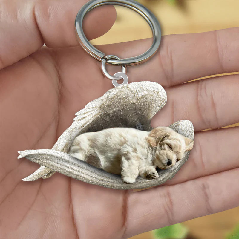 Sleeping Angel Acrylic Keychain Lhasa Apso SA043-Jolura