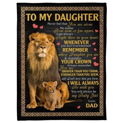 To My Daughter - From Dad - A385 - Premium Blanket-Jolura