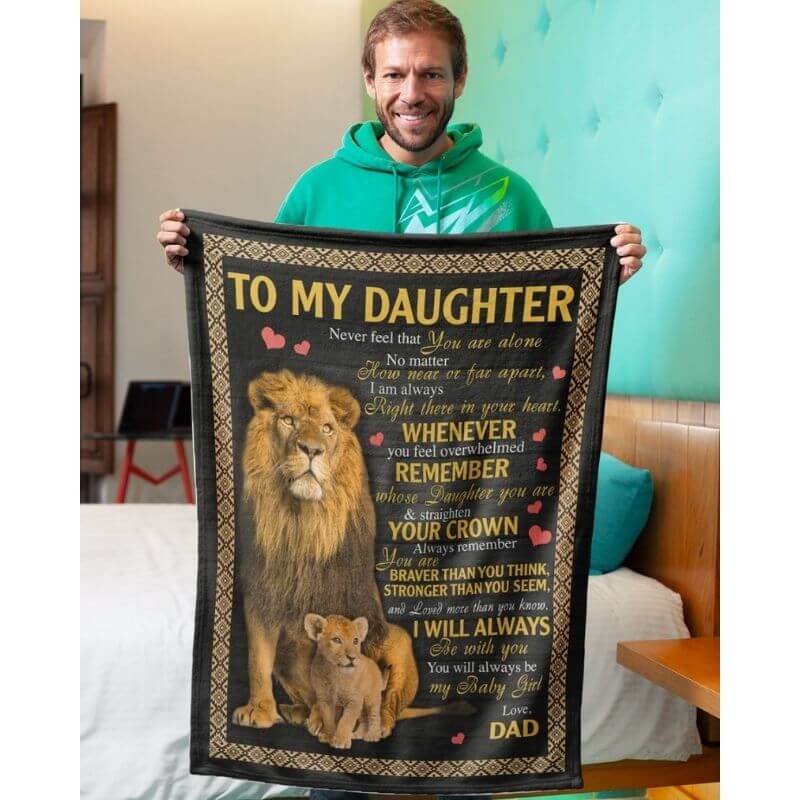 To My Daughter - From Dad - A385 - Premium Blanket-Jolura
