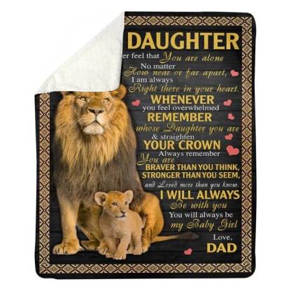 To My Daughter - From Dad - A385 - Premium Blanket-Jolura