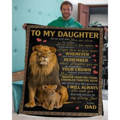 To My Daughter - From Dad - A385 - Premium Blanket-Jolura