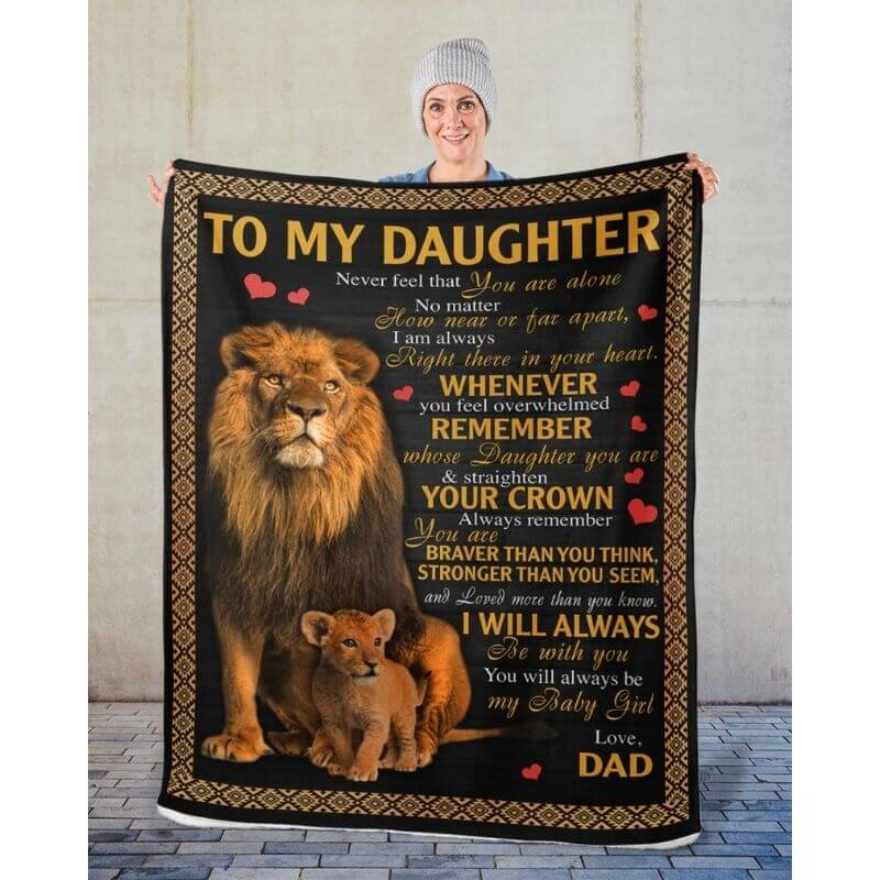 To My Daughter - From Dad - A385 - Premium Blanket-Jolura