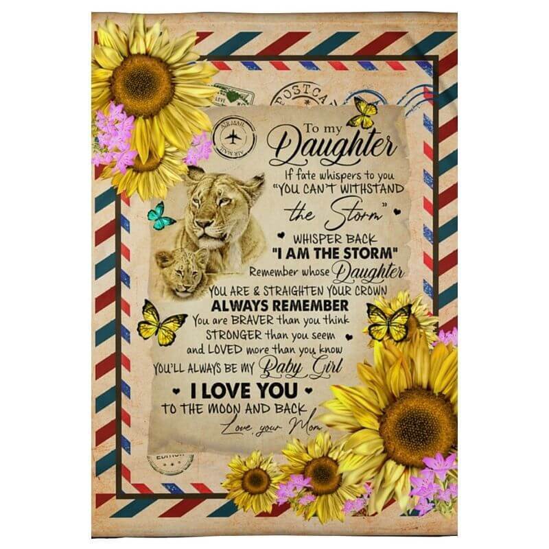 To My Daughter - From Mom - A374 - Premium Blanket-Jolura