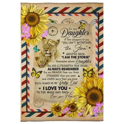 To My Daughter - From Mom  - A374 - Premium Blanket-Jolura