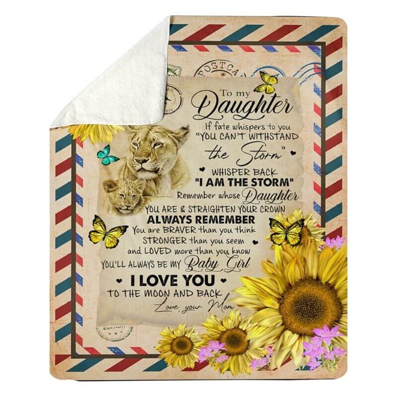To My Daughter - From Mom - A374 - Premium Blanket-Jolura