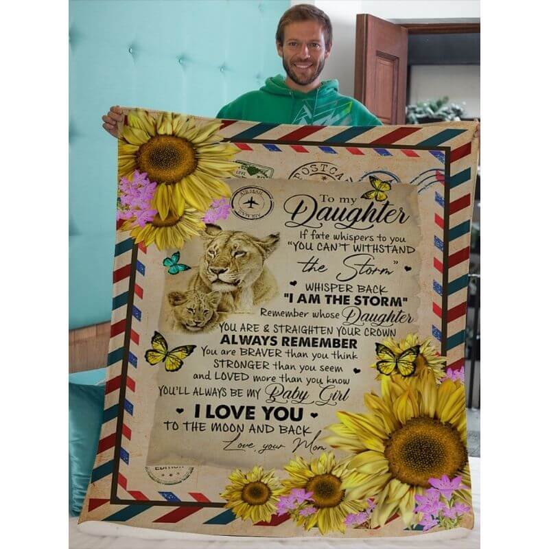 To My Daughter - From Mom - A374 - Premium Blanket-Jolura