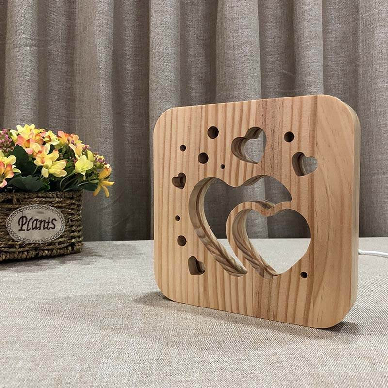Love Wooden Decorative Light-Jolura