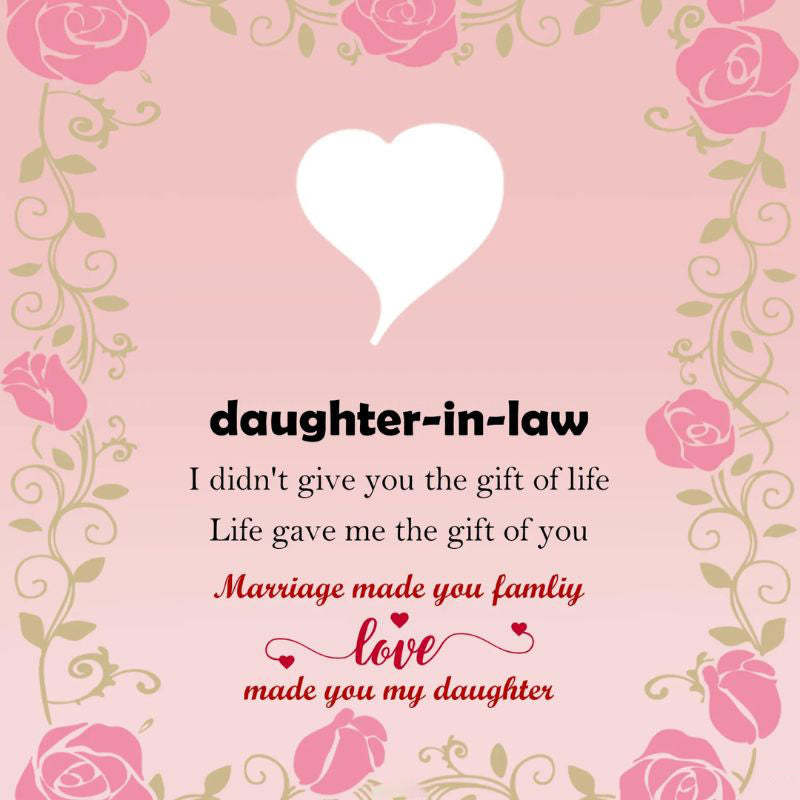 To My Daughter-in-law - Marriage Made You Family Love Made You My Daughter - Adjust Bracelet-Jolura