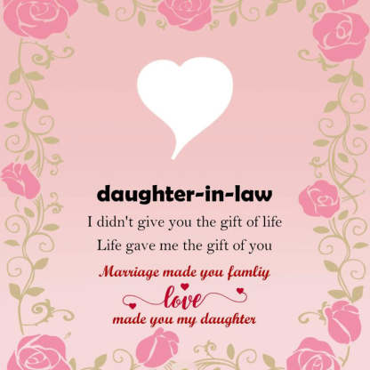To My Daughter-in-law - Marriage Made You Family Love Made You My Daughter - Adjust Bracelet-Jolura