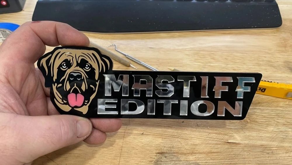 Mastiff Car Badge Laser Cutting Car Emblem CE044-Jolura