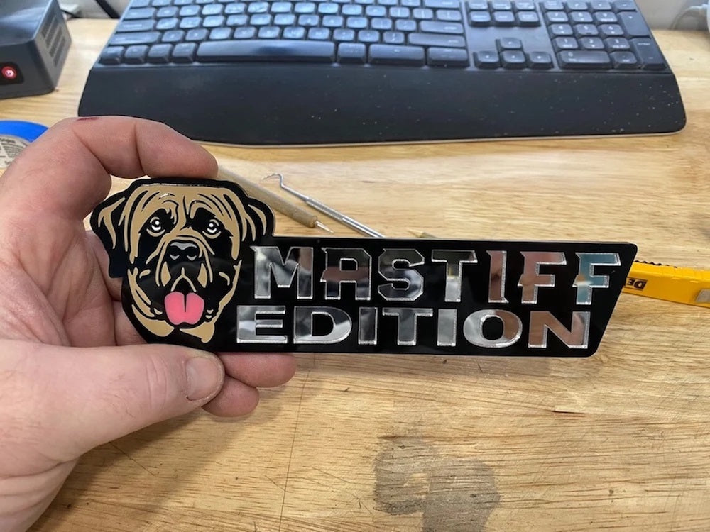 Mastiff Car Badge Laser Cutting Car Emblem CE044-Jolura