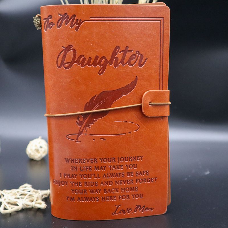 Enjoy The Ride - Engraved Leather Journal Notebook-Jolura
