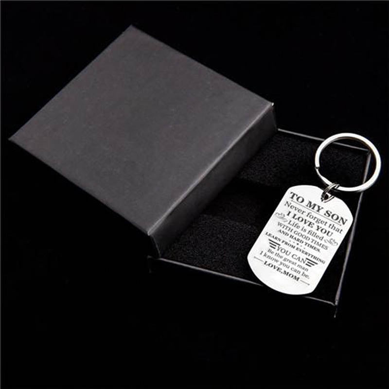Mom To Son - Be The Great Man - Inspirational Keychain-Jolura
