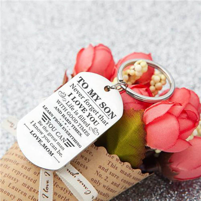 Mom To Son - Be The Great Man - Inspirational Keychain-Jolura