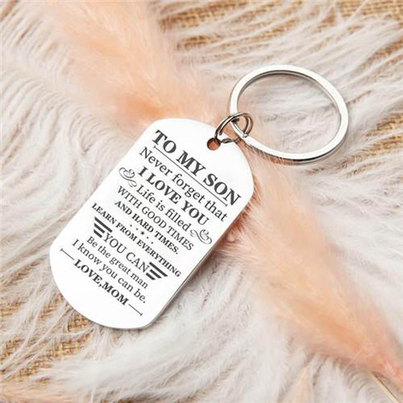 Mom To Son - Be The Great Man - Inspirational Keychain-Jolura