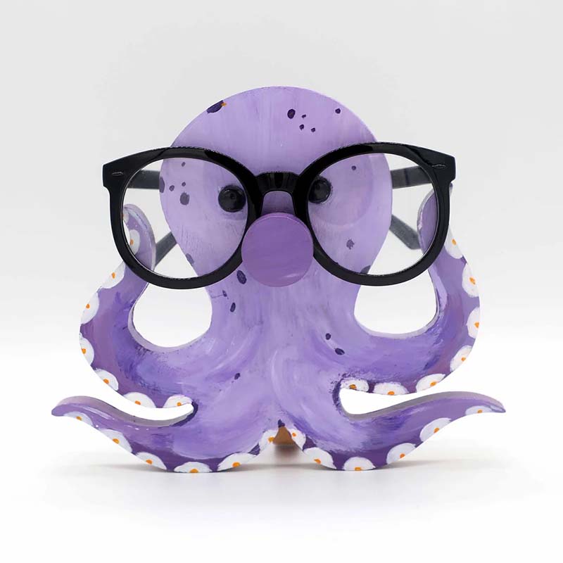 Handmade Glasses Stand F266 Lovely Octopus-Jolura