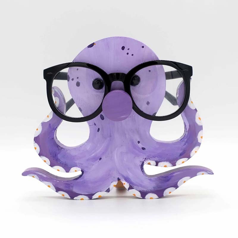 Handmade Glasses Stand F266 Lovely Octopus-Jolura
