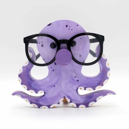 Handmade Glasses Stand F266 Lovely Octopus-Jolura