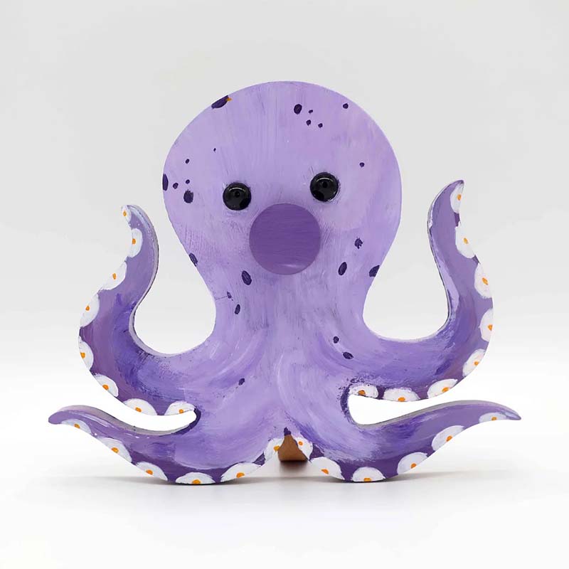 Handmade Glasses Stand F266 Lovely Octopus-Jolura