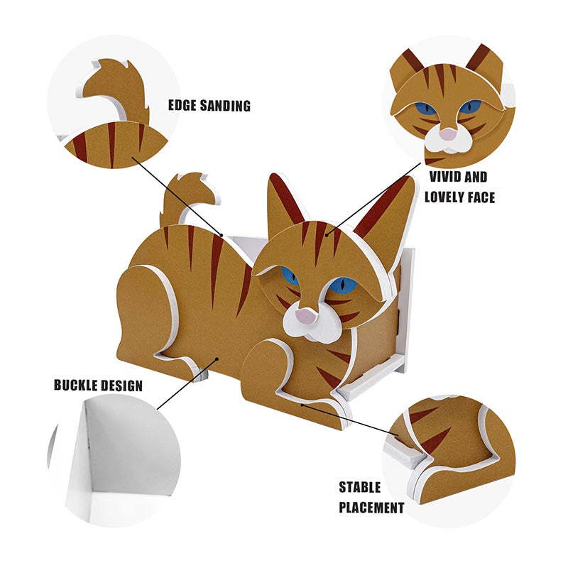 Orange Cat Planter AP073-Jolura