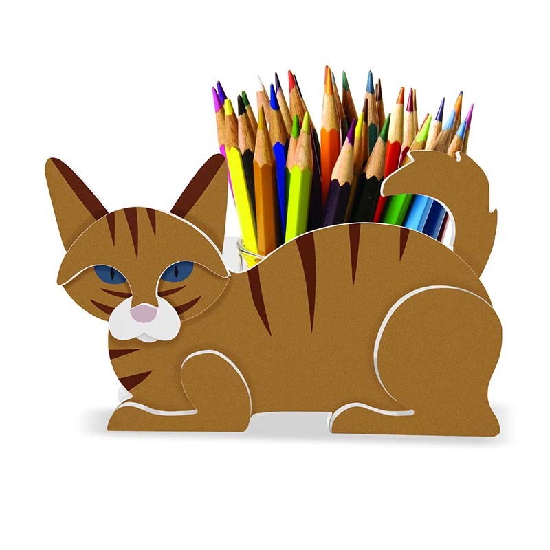 Orange Cat Planter AP073-Jolura