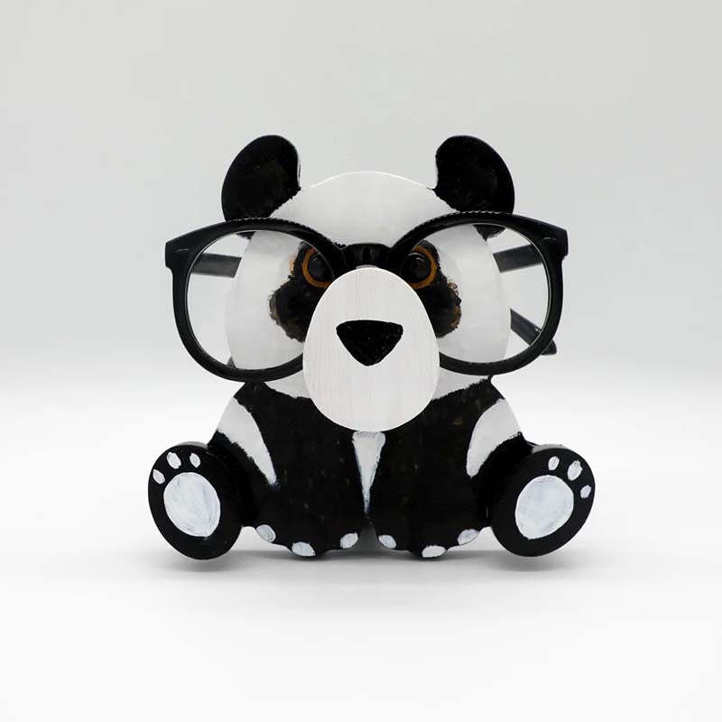 Handmade Glasses Stand F264 Lovely Panda-Jolura
