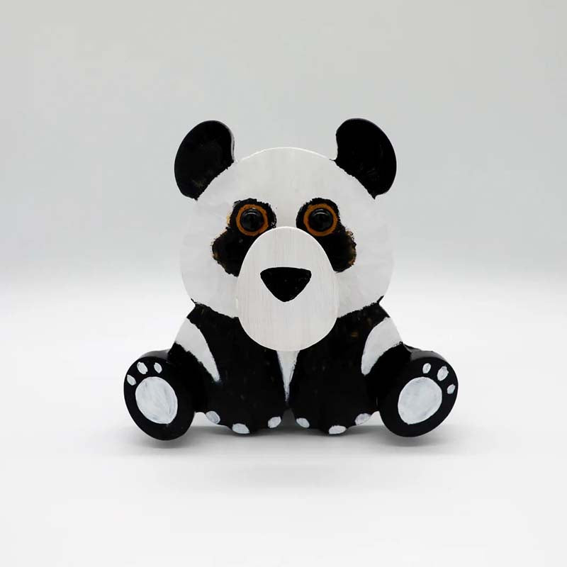 Handmade Glasses Stand F264 Lovely Panda-Jolura