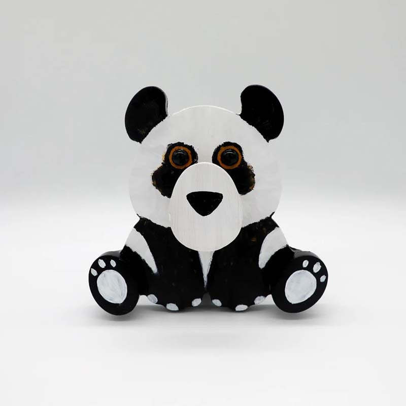 Handmade Glasses Stand F264 Lovely Panda-Jolura