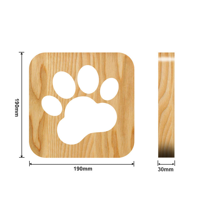 Paw Wooden Decorative Light-Jolura