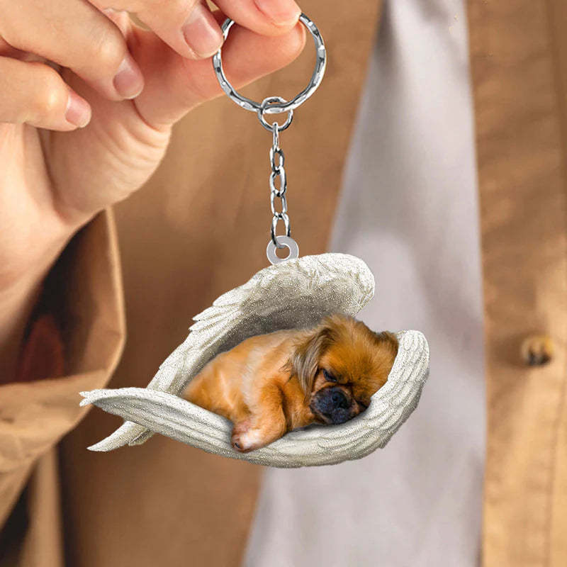 Sleeping Angel Acrylic Keychain Pekingese SA055-Jolura
