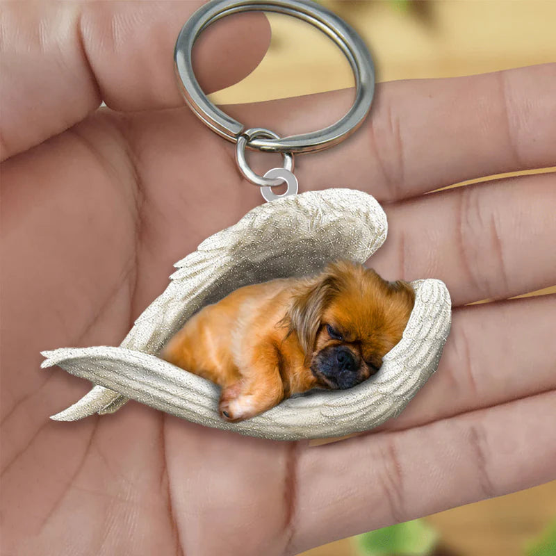 Sleeping Angel Acrylic Keychain Pekingese SA055-Jolura