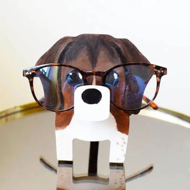 Handmade Glasses Stand F271 Beagle-Jolura