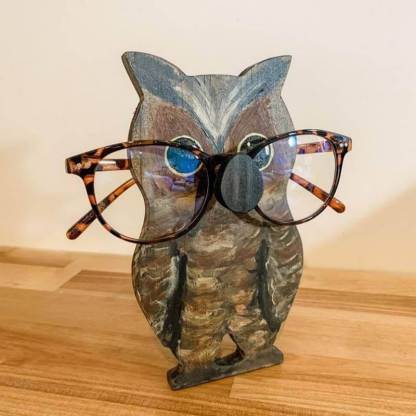 Handmade Glasses Stand F034 Owl-Jolura