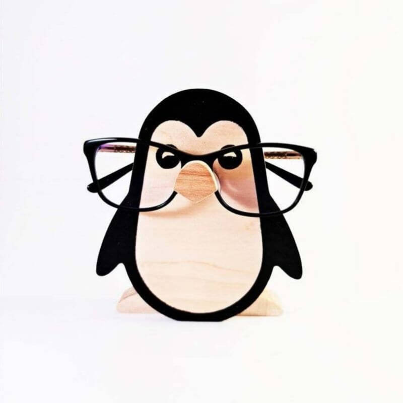 Handmade  Glasses Stand F043 Penguin-Jolura